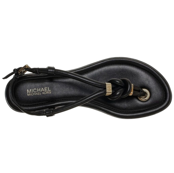 Michael Kors Holly Rope Leather Sandals Flip Flops NIB - Picture 2 of 14